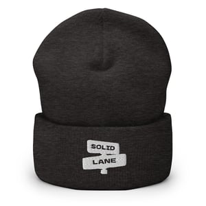 Image of White Solid Lane Logo Beanie