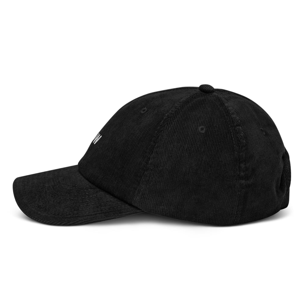 Casquette en velour côtelé