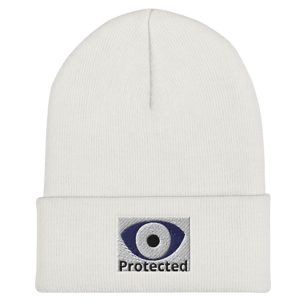 Image of Protected Embroidered Cuffed Beanie