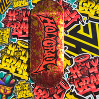 Image 2 of Red Foil\Gold Fractured 36mm Popsicle(KNIGHT MOLD)