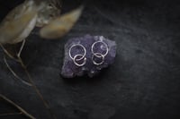 Image 5 of Ouroboros Hoop Earrings