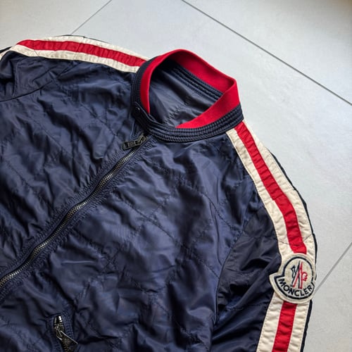 Image of Moncler Nylon Biker Jacket, Size Medium