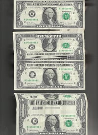 “Dollar bill(front)” 8.5x11 inch signed print