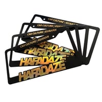 HAFADAZE [Gold License Plate Frames]