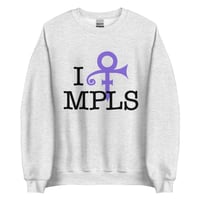 Image 3 of I [PRINCE] MPLS Crewneck Sweatshirt (Black Text)