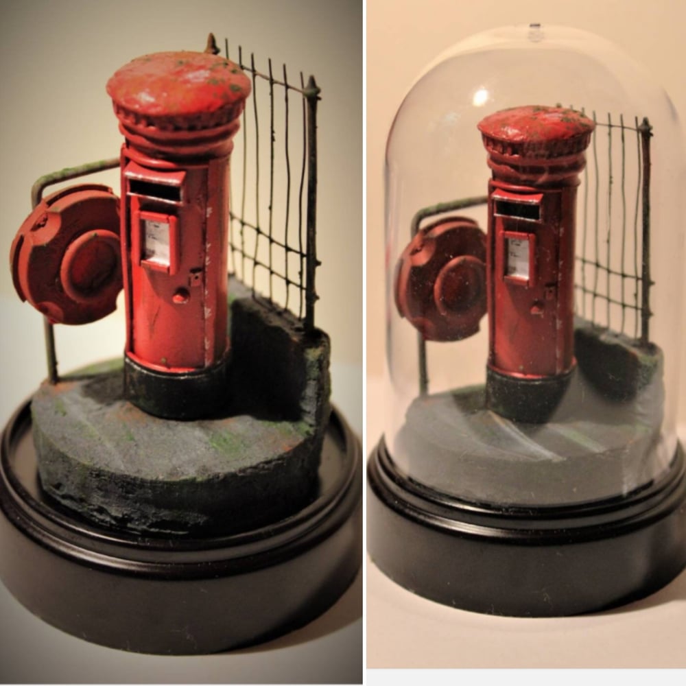 Miniature post box dioramas | Time Capsule Scratch Builder