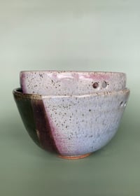 Image 3 of Ramen Bowl Set - Green, Pink, and White (Seconds)