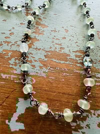 Image 1 of prehnite rosary style necklace