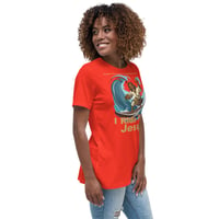 Image 20 of I Ride With Jesus Surfing Dark Women's Relaxed T-Shirt