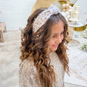 Image of Black and White Bejeweled Headbands 