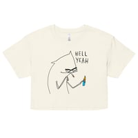 Image 6 of hell yeah Women’s crop top 