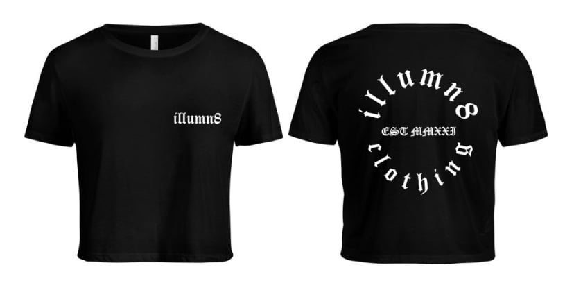 Image of Crop top full circle illumn8