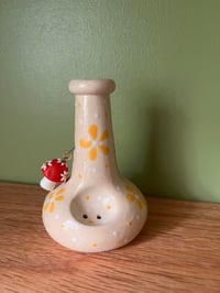 Image 1 of Flower mini vase w/ charm