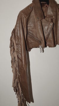 Image 4 of REWORKED VINTAGE  LEATHER JACKET 