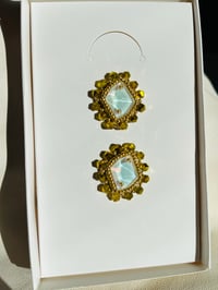 Image 2 of Golden Stud Earrings 
