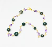 Image 5 of Obsidian Amethyst  Choker •  Shielding and Protective