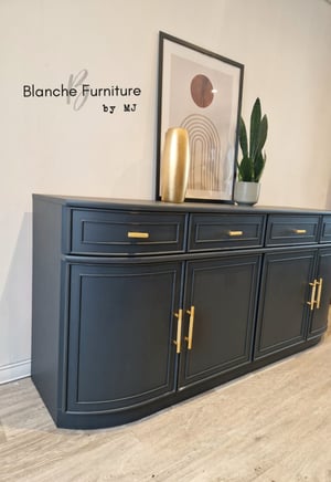 Image of Stunning Curved Sideboard in Grey - Available Now