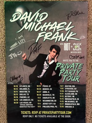 Image of (p) SIGNED Private Party Tour Poster + 2 FREE DMF Posters!