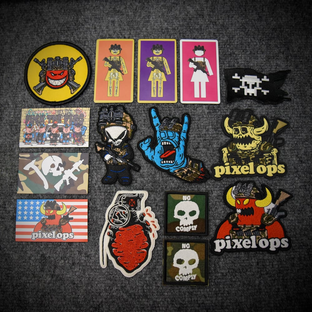 Blue Screaming Hand Patch