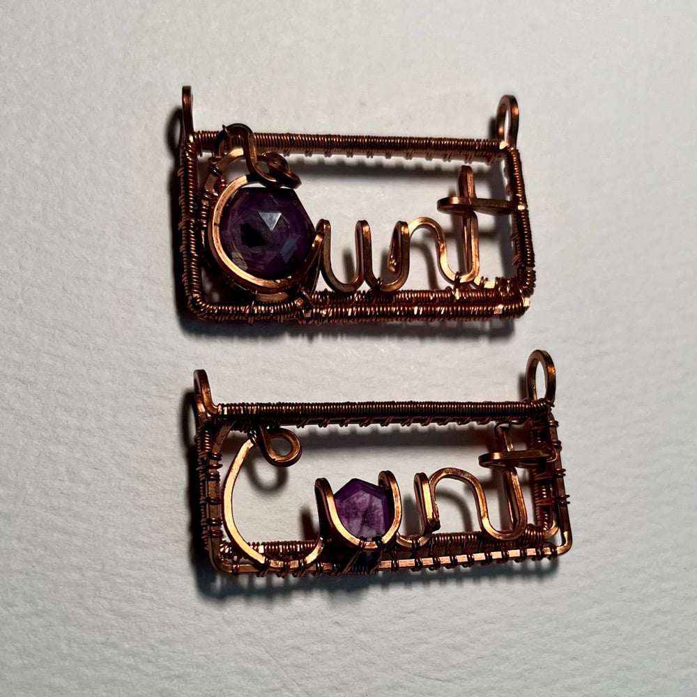 Image of Ruby Cunt Pendants