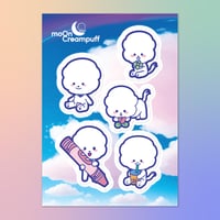 Moon Creampuff Sticker Sheet: Refreshing Series