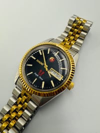 Image 6 of Rado Purple Horse Day Date Black Dial 2/Tone Automatic Men’s Watch