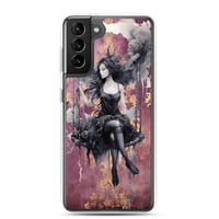 Image 15 of Dark Goth Fairy Maroon Clear Case for Samsung®