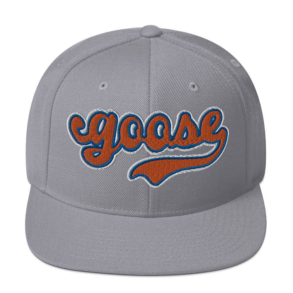 Orange Script Snapback Hat