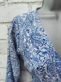 Image 6 of Wrap Dress- Henna Blue m-l
