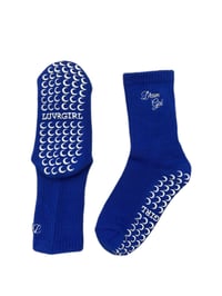 Image 2 of Dream Girl Navy Blue Grip Socks 