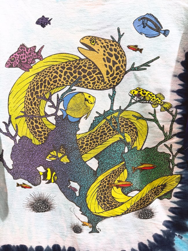 Jerry Garcia Band 1991 Coral Reef T-Shirt - Fits L