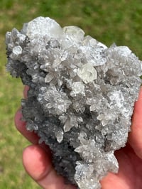 Image 11 of Druzy Fujian Quartz & UV Calcite Specimen #2146