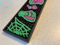 Image 5 of THIRSTY MONSTERS 2nd Round 23.5" x 4" Heavy-Duty Bar Rail Mat
