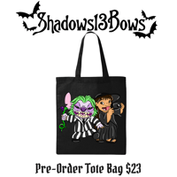 Pre-order Beetlejuice Lilo and Stitch Tote Bag