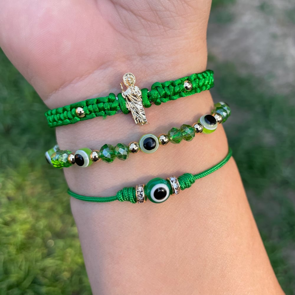 San Juditas 3pc bracelet set