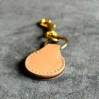 Image 1 of The Round Key Fob - Tan & Brown + Grey
