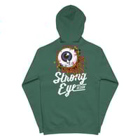 Image 1 of Flaming Eye Unisex Fleece Zip Hoodie - Pine