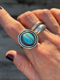 Image 1 of Turquoise Orbit Ring or Pendant #1