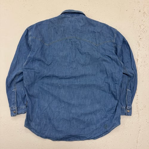 Image of 1990s Versace Denim Shirt, Size XL