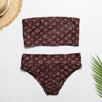 Image 2 of Brown Bikini Swimsuit 3 Piece Set