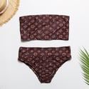 Brown Bikini Swimsuit 3 Piece Set