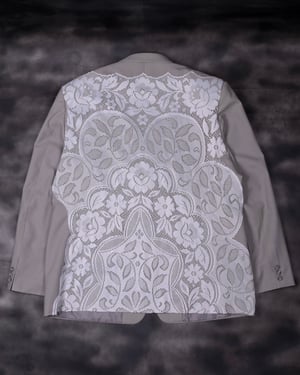 Image of MASSTAK - 45 Steel Tablecloth Blazer