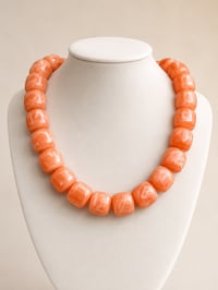 The Poppy Necklace In Orange 