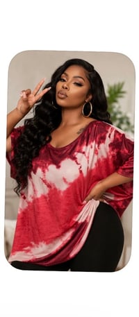 Image 4 of New 3X Alyxa Tye Dye Top #747*8