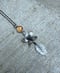 Image of Apple Blossom Flower and Leaf Pendant (with chain)
