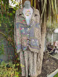 Image 3 of M/l Sari PJ lounge set with Bag tassel grey