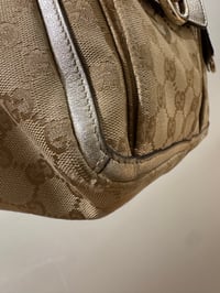Image 3 of Preloved Gucci Abbey Pocket Tote in Beige GG Canvas