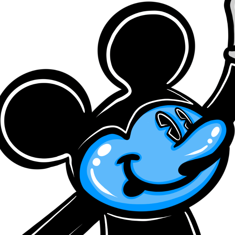 Mickey “MJ” Smurf Print