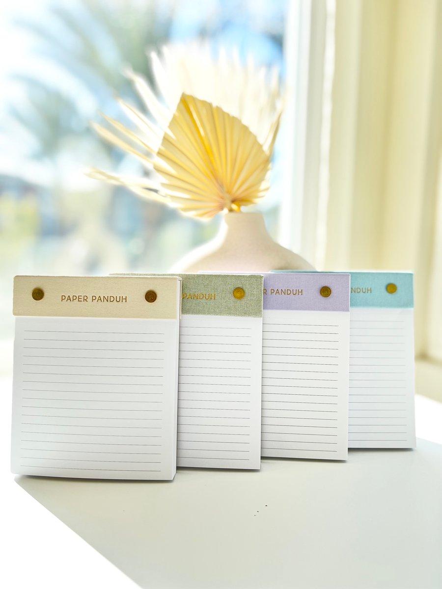 Paper Panduh Linen Notepads paperpanduh