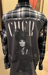 Vintage Black/Gray Flannel Shirt Cher